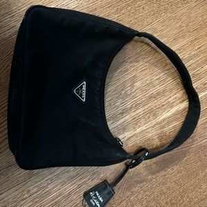 BLACK PRADA NYLON BAG